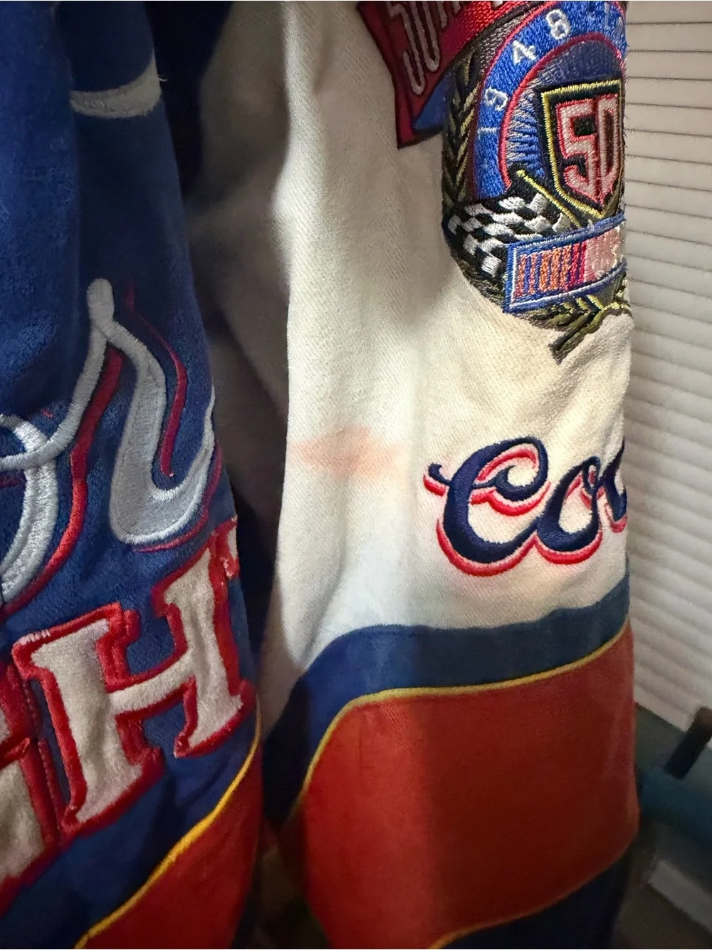 NASCAR vintage Coors Light Navy Blue Racing Jacket